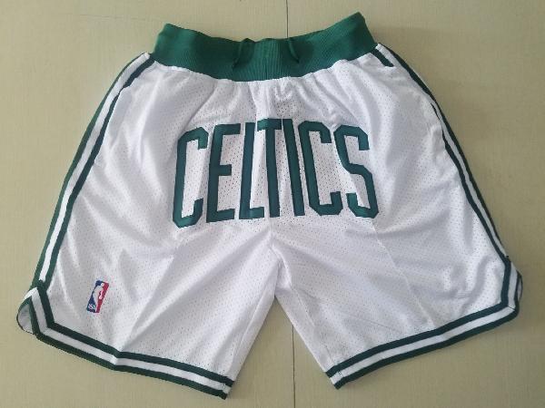 Шорты с карманами Boston Celtics белые