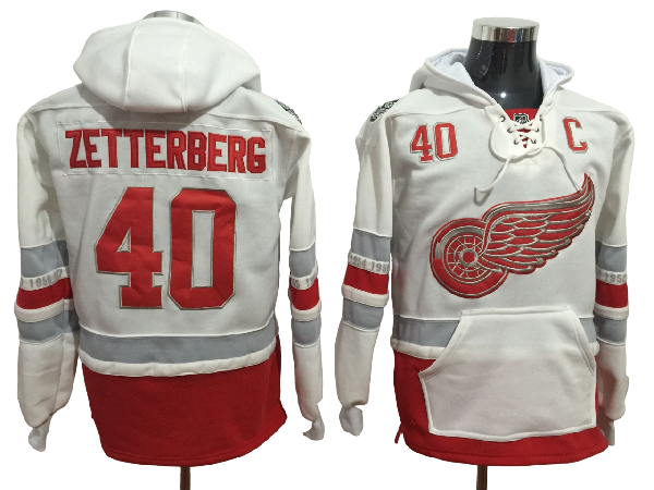 Хоккейная кофта Detroit Red Wings Zetterberg белая
