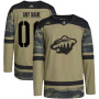 Хоккейный свитер Minnesota Wild military по выгодной цене.