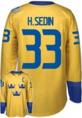 Хоккейный свитер сборной Швеции Sedin 2 цвета КМ 2016 