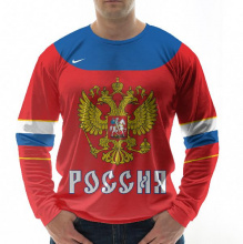 (ЛЮБАЯ ФАМИЛИЯ) Хоккейный свитшот олимпийской сборной России по хоккею