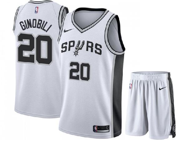 Баскетбольная форма San Antonio Spurs GINOBILI #20 белая