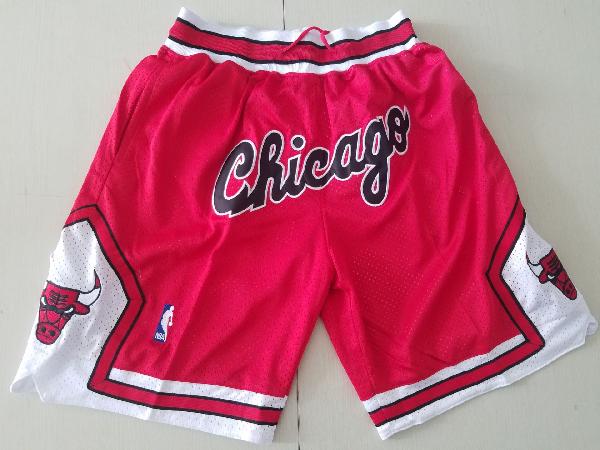Шорты с карманами Chicago Bulls красные