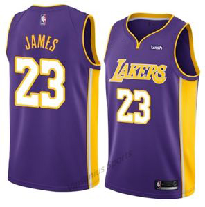 Детская майка Los Angeles Lakers JAMES #23 фиолетовая