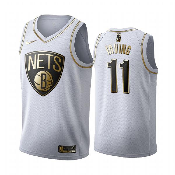 Джерси Brooklyn Nets IRVING #11 gold white