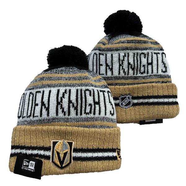 Хоккейная шапка Vegas Golden Knights с помпоном