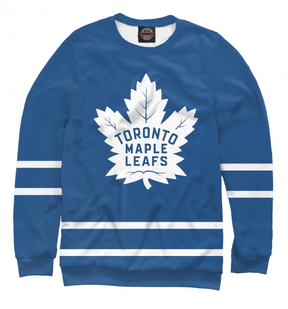 (ЛЮБАЯ ФАМИЛИЯ) Хоккейный свитшот Toronto Maple Leafs new 