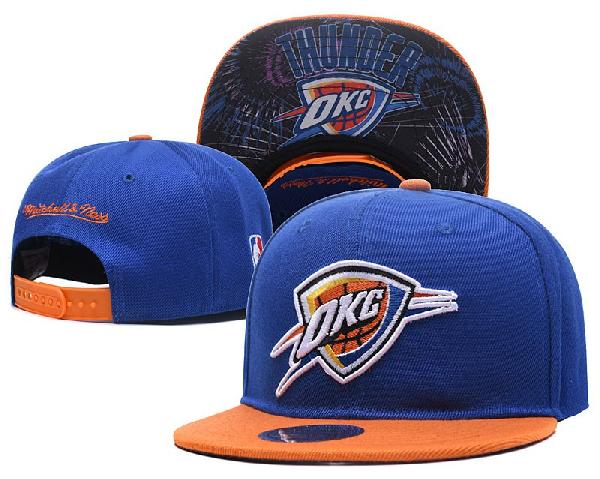 Баскетбольная кепка NBA Оклахома Тандер синяя