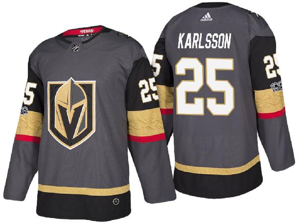 2 ЦВЕТА. Хоккейная форма 2017 NHL Vegas Golden Knights Karlsson  