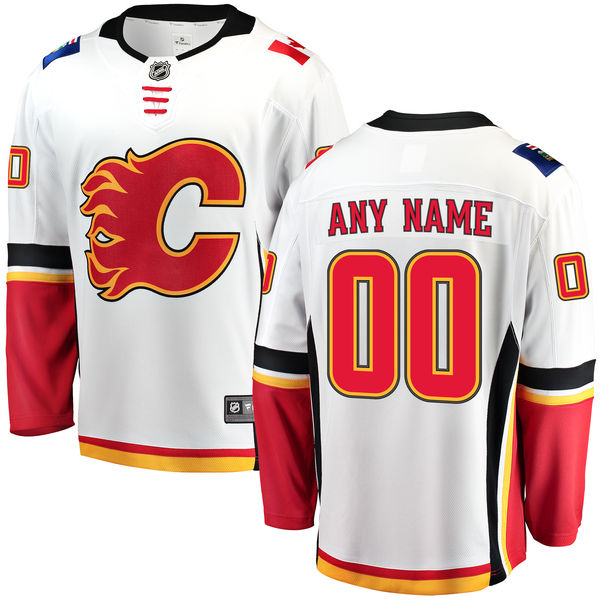 ( ЛЮБАЯ ФАМИЛИЯ ) Хоккейная джерси 2017 Calgary Flames  