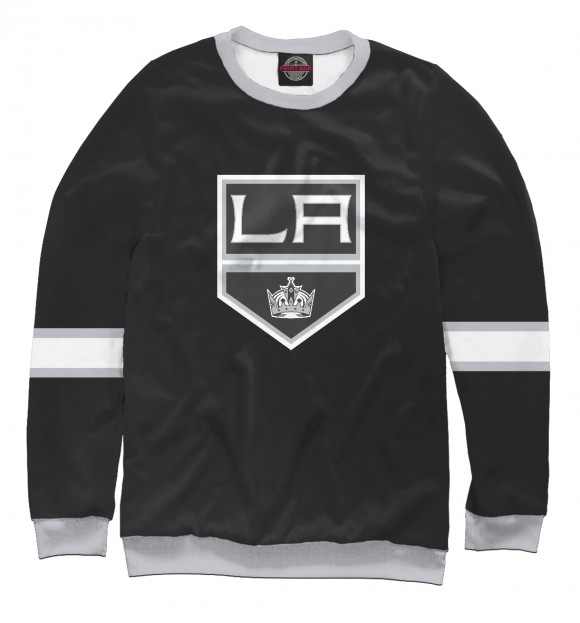 (ЛЮБАЯ ФАМИЛИЯ) Хоккейный свитшот Los Angeles Kings черный
