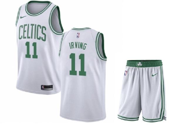 Баскетбольная форма для детей Boston Celtics IRVING #11 белая