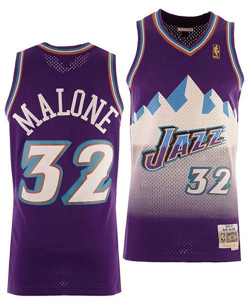 Баскетбольная майка Utah Jazz Malone фиолетовая