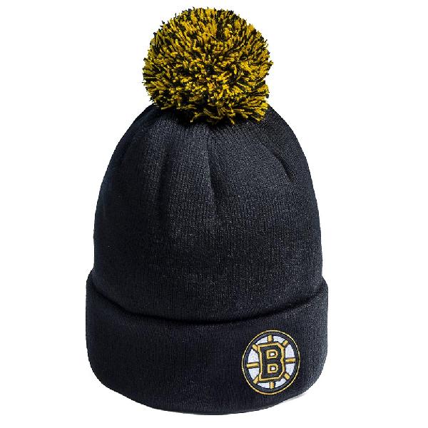 Хоккейная шапка Бостон Брюинз с бумбоном