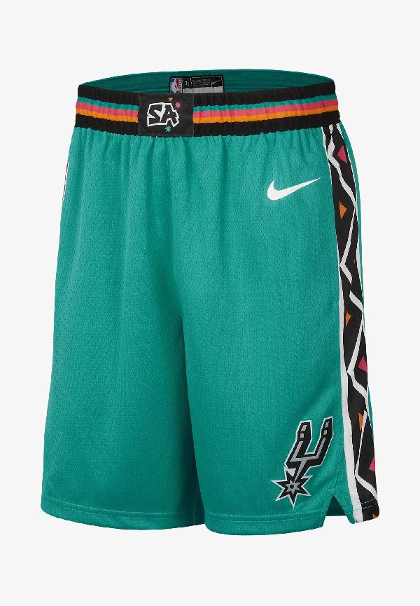 Баскетбольные шорты Сан-Антонио Сперс зеленые