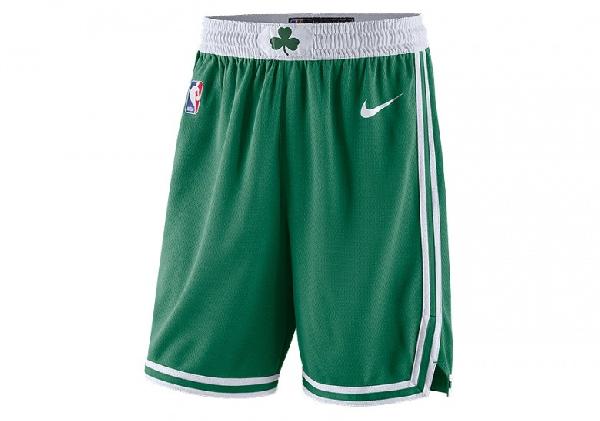 Баскетбольные шорты Boston Селтикс зелёные