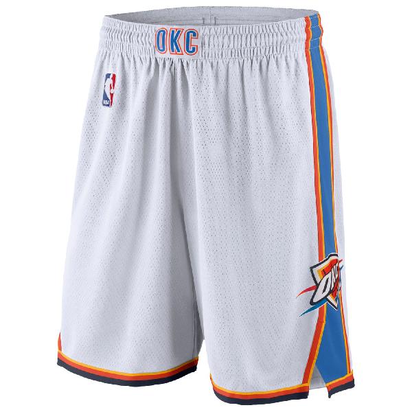 Баскетбольные шорты Oklahoma City Thunder белые