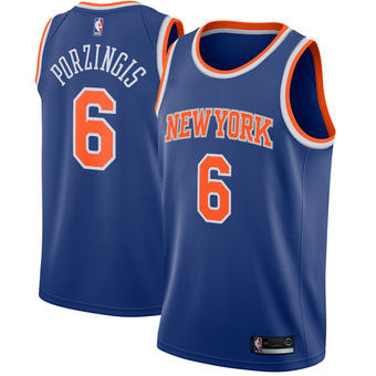 Джерси NBA New York Knicks PORZINGIS #6 синяя