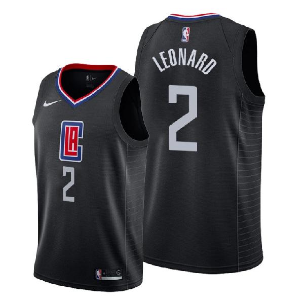 Джерси Los Angeles Clippers LEONARD #2 чёрная