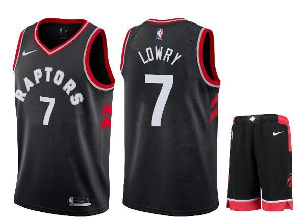 Баскетбольная форма Toronto Raptors LOWRY #7 чёрная