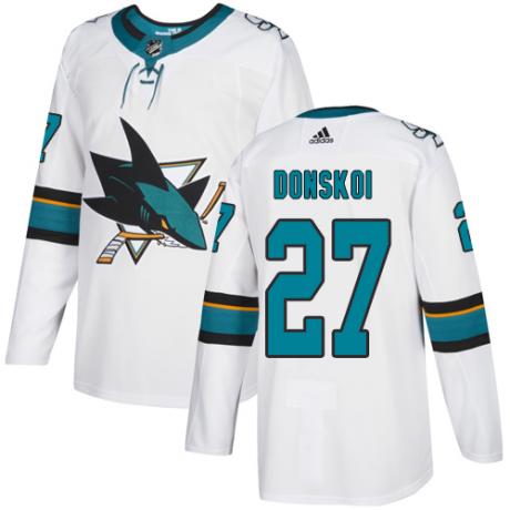 (2 ЦВЕТА) Хоккейный свитер San Jose Sharks DONSKOI #27