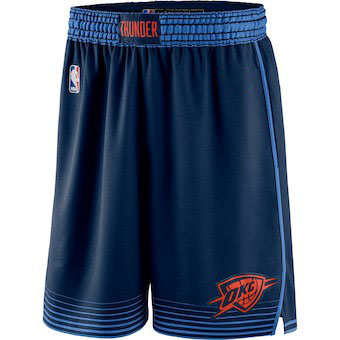 Баскетбольные шорты Oklahoma City Thunder тёмно-синие