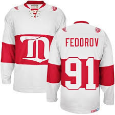 Хоккейный свитер Detroit Red Wings FEDOROV #91 winter classic 2009