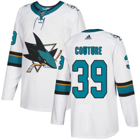 (2 ЦВЕТА) Хоккейный свитер San Jose Sharks COUTURE #39