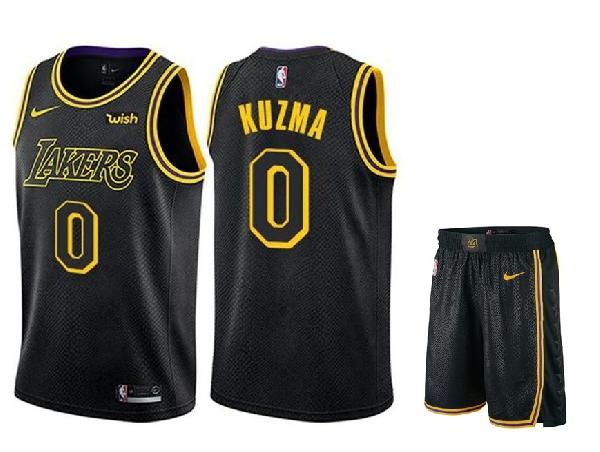 Баскетбольная форма Los Angeles Lakers KUZMA #0 чёрная