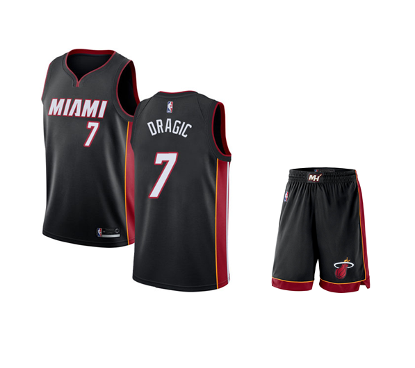 (ЛЮБОЙ ИГРОК) Баскетбольная форма Miami Heat black
