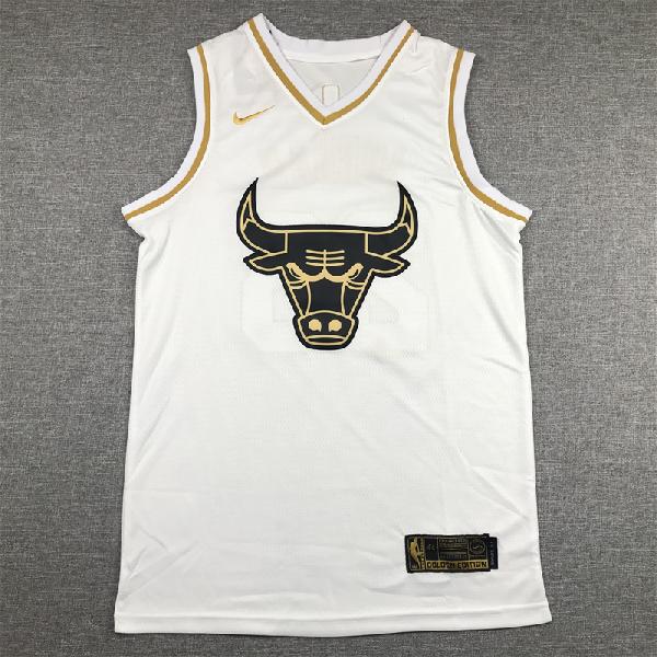 Баскетбольная майка Джордана Golden Edition белая
