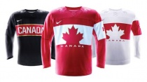 3 ЦВЕТА. Хоккейный свитер ОИ 2014 сборной Канады пустой