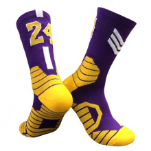 Баскетбольные носки Брайант 24 фиолетовые