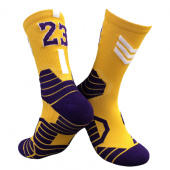 Баскетбольные носки Леброн 23 желтые
