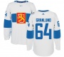 Хоккейный свитер сборной Финляндии Granlund 2 цвета КМ 2016 