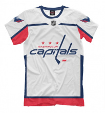Детская хоккейная футболка Вашингтон Кэпиталз белая