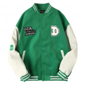 Зеленая бейсбольная куртка