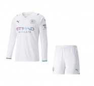 Футбольная форма + шорты с длинным рукавом Manchester City 2021-2022 выездная. 