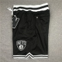 Черные шорты с карманами Brooklyn Nets