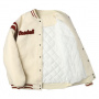Бейсбольная куртка белого цвета