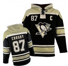 Хоккейная кофта Pittsburgh Penguins Crosby черно-бежевая