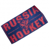 Полотенце Russia Hockey сине-красное
