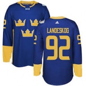 Хоккейный свитер сборной Швеции Landeskog 2 цвета  КМ 2016 
