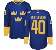 Хоккейный свитер сборной Швеции Zetterberg 2 цвета КМ 2016   