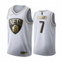 Джерси Brooklyn Nets DURANT #7 gold white