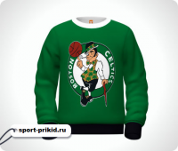 (ЛЮБАЯ ФАМИЛИЯ) Баскетбольный свитшот Boston Celtics