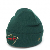 Детская шапка Миннесота Уайлд без помпона зеленая