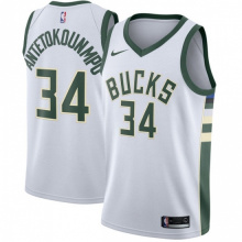 Баскетбольная майка Milwaukee Bucks Адетокунбо белая Баскетбольная майка Milwaukee Bucks Адетокунбо белая