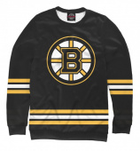 (ЛЮБАЯ ФАМИЛИЯ) Хоккейный свитшот Boston черный