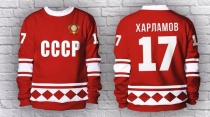 (ЛЮБАЯ ФАМИЛИЯ) Хоккейный свитшот СССР